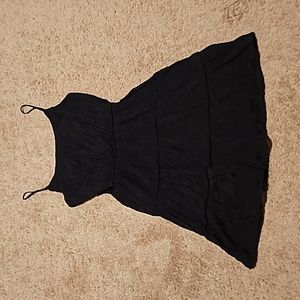 Black spaghetti strap dress